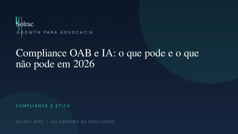 Compliance OAB e IA